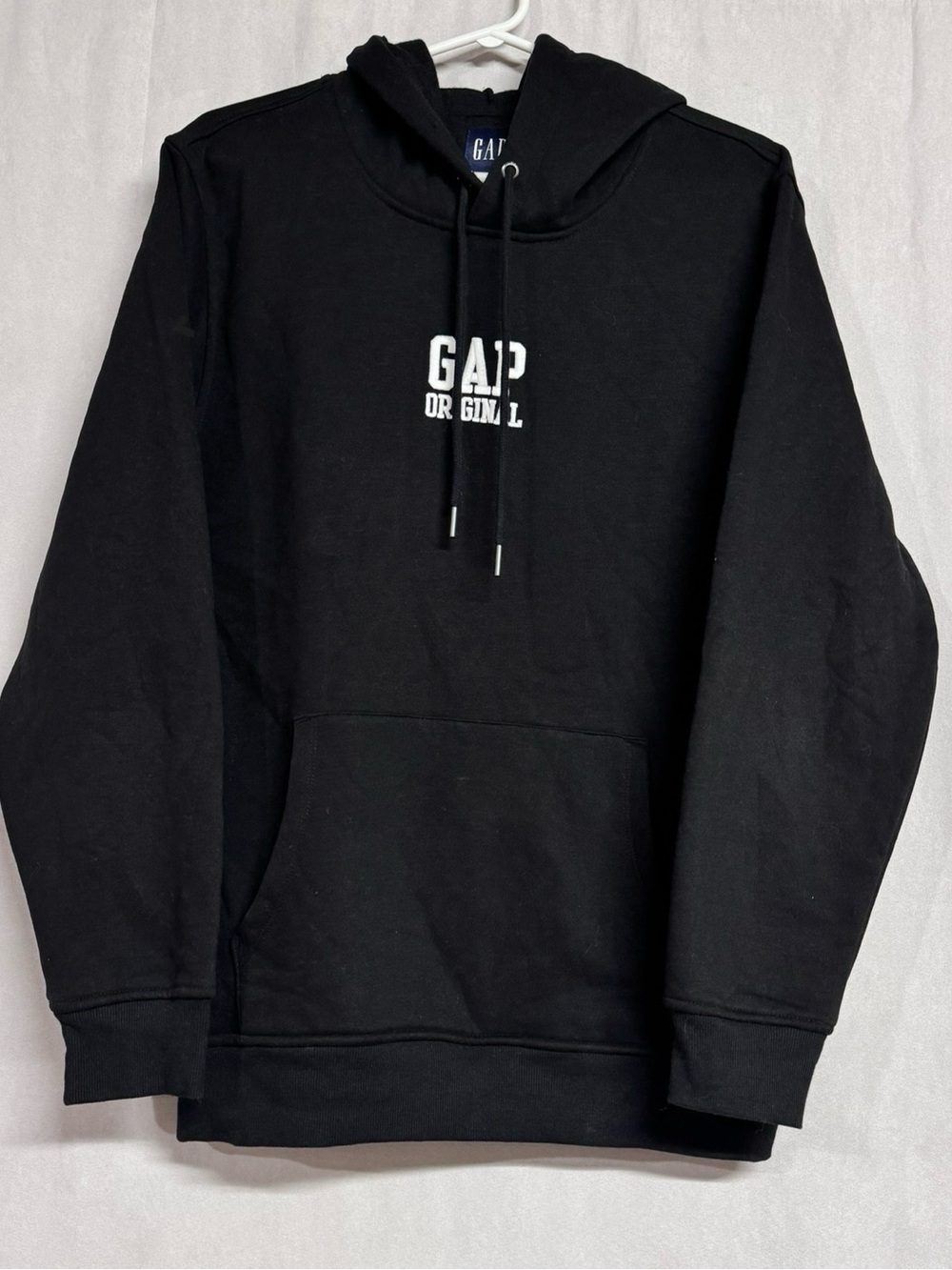 GAP Black Hoodie with White Embroidered Logo
